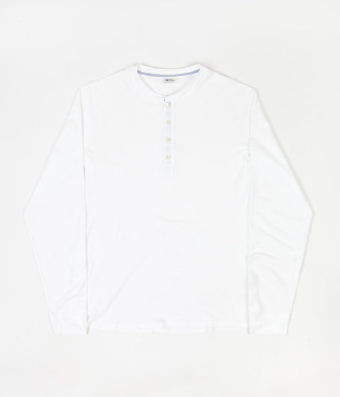 Schiesser Karl-Heinz Henley Long Sleeve T-Shirt - White