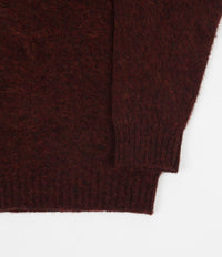 Shetland Woollen Co. Shaggy Crewneck Sweatshirt - Ruby thumbnail