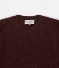 Shetland Woollen Co. Shaggy Crewneck Sweatshirt - Ruby thumbnail