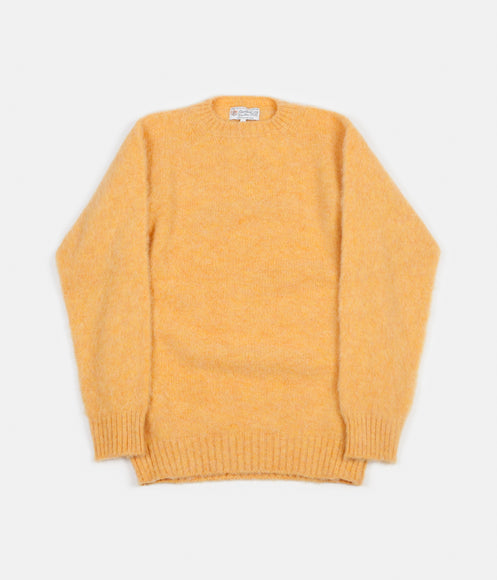 Shetland Woollen Co. Shaggy S Knit Crewneck Sweatshirt - Buttercup