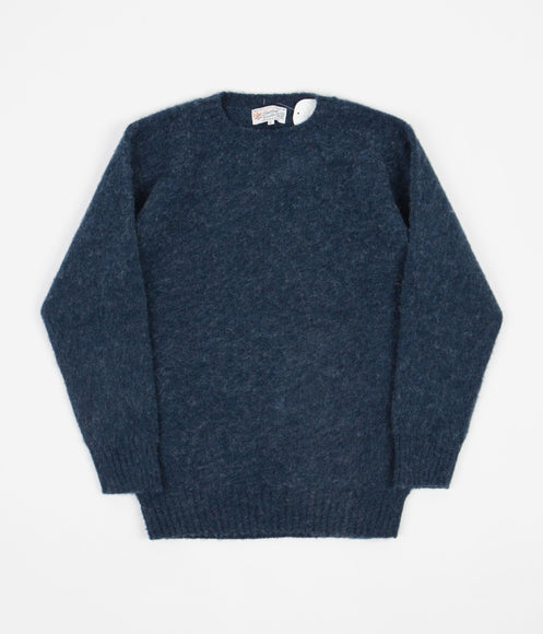 Shetland Woollen Co. Shaggy Crewneck Sweatshirt - Atlantic