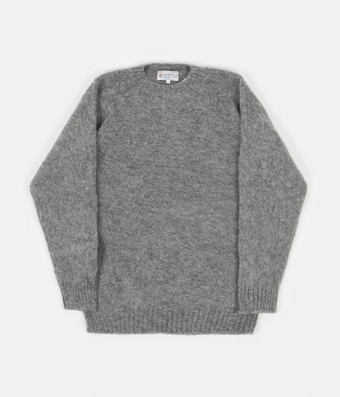 Shetland Woollen Co. Shaggy Crewneck Sweatshirt - Steel