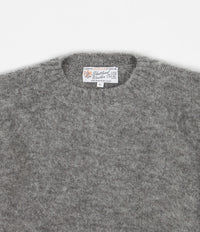 Shetland Woollen Co. Shaggy Crewneck Sweatshirt - Steel thumbnail