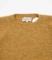 Shetland Woollen Co. Shaggy Crewneck Sweatshirt - Yellow Ochre thumbnail