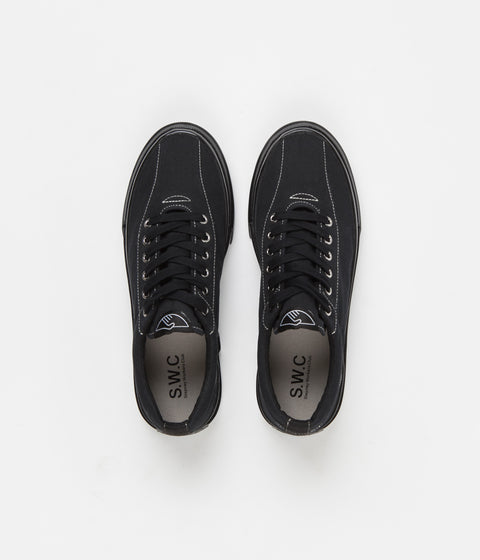 Stepney Workers Club Dellow Canvas Shoes - Black / Black | Always in Colour