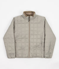 Taion Reversible Boa Fleece Down Jacket - Light Grey / Beige thumbnail