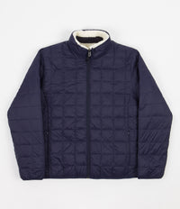 Taion Reversible Boa Fleece Down Jacket - Navy / Ivory thumbnail