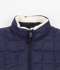 Taion Reversible Boa Fleece Down Jacket - Navy / Ivory thumbnail