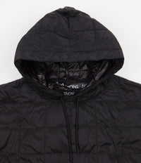 Taion Oversized Down Pullover Jacket - Black thumbnail