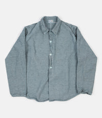 Tender Type 930 Double Front Butterfly Jacket - Verdigris Dyed Indigo Bicolore Canvas thumbnail