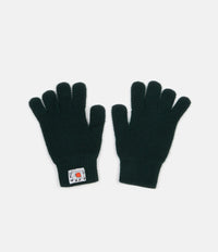 Tender Type 888 Moor Gloves - Blackberry Stitch Bottle Green Lambswool thumbnail