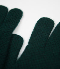 Tender Type 888 Moor Gloves - Blackberry Stitch Bottle Green Lambswool thumbnail