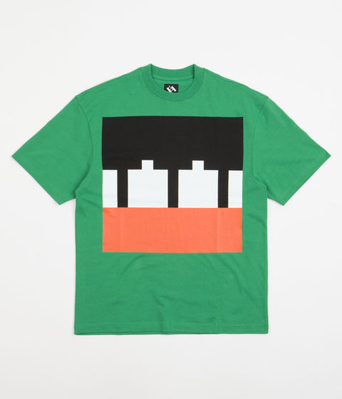 The Trilogy Tapes Block T-Shirt - Green