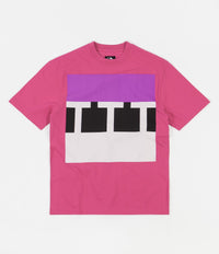 The Trilogy Tapes Block T-Shirt - Pink thumbnail