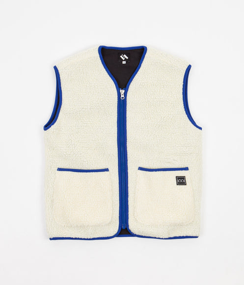 The Trilogy Tapes Gilet - Cream / Navy