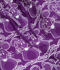 The Trilogy Tapes Mouse Swim Shorts - Purple / White thumbnail