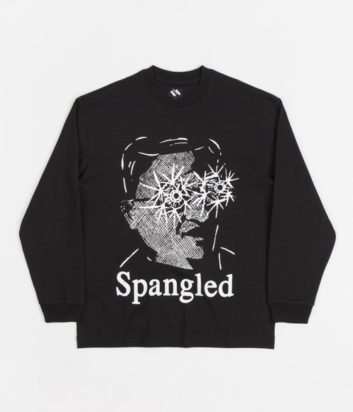 The Trilogy Tapes Spangled Long Sleeve T-Shirt - Black