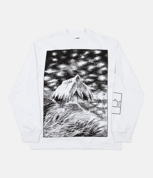The Trilogy Tapes Unwanted Shelter Long Sleeve T-Shirt - White