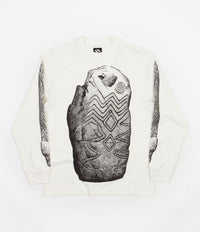 The Trilogy Tapes Welsh Megalith Long Sleeve T-Shirt - White thumbnail