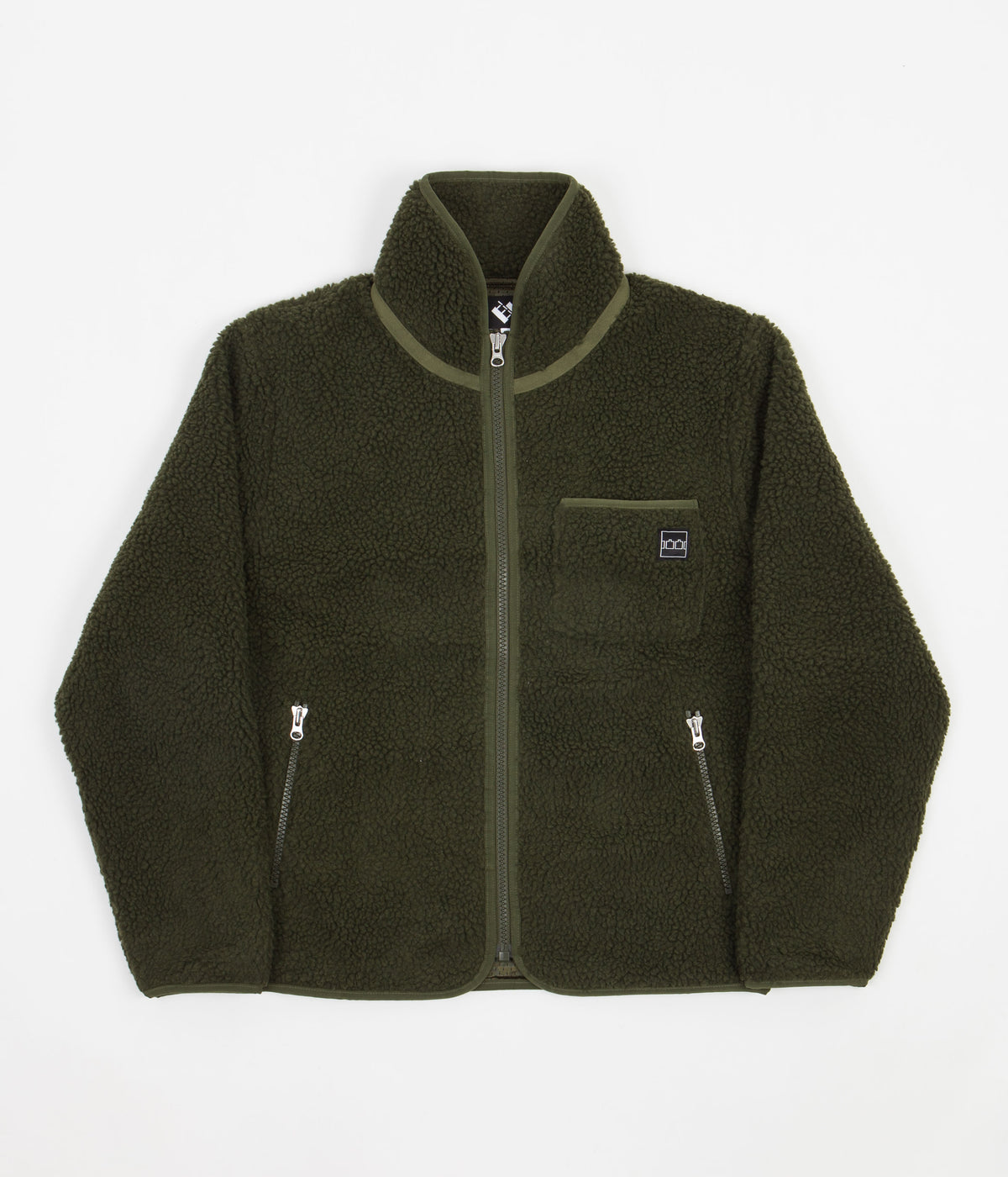 The Trilogy Tapes Zip Fleece - Olive | Always in Colour