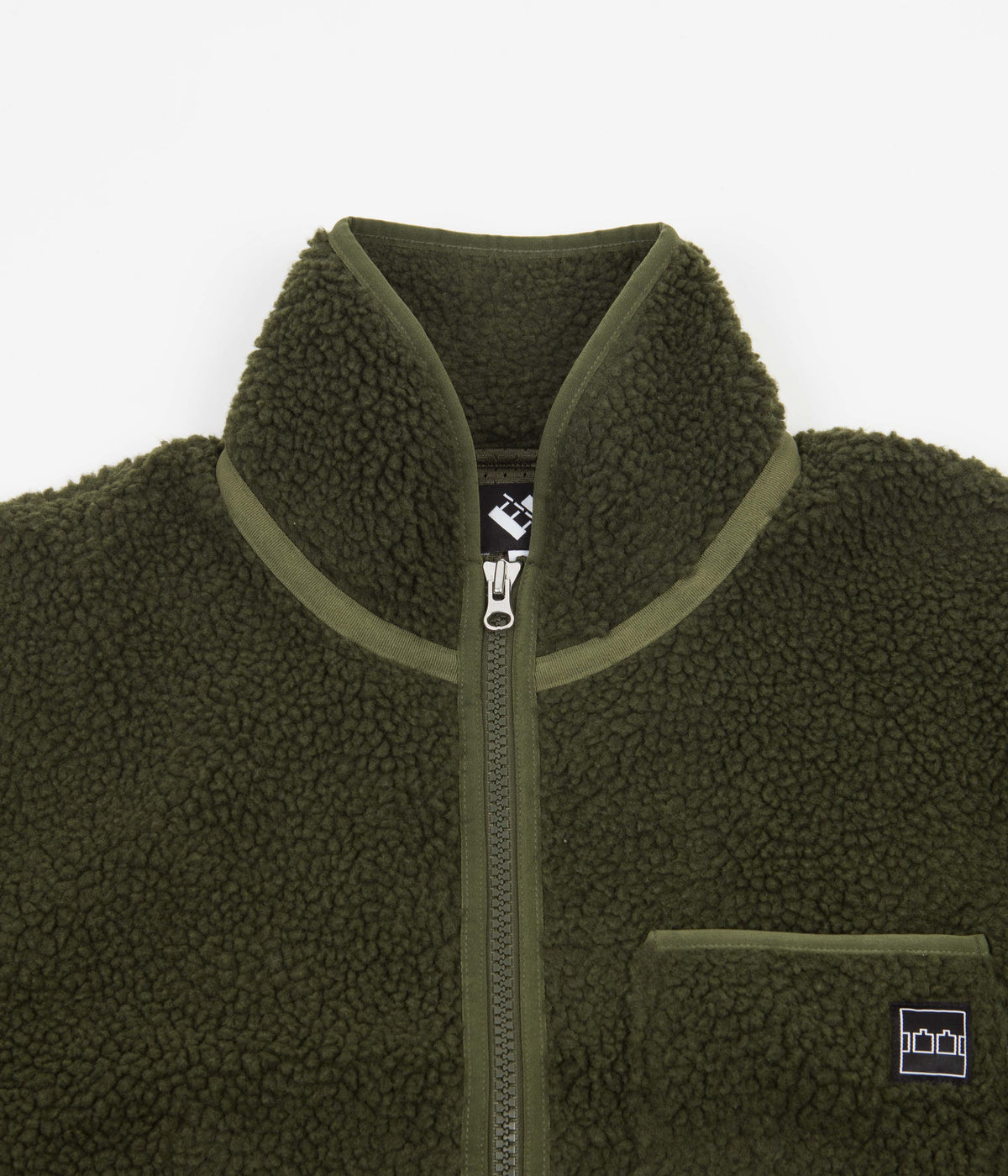 The Trilogy Tapes Zip Fleece - Olive | Always in Colour