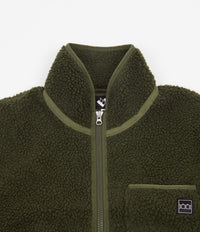 The Trilogy Tapes Zip Fleece - Olive thumbnail