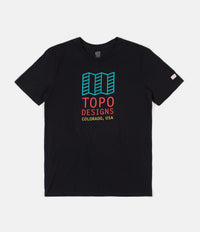 Topo Designs Original Logo T-Shirt - Black thumbnail