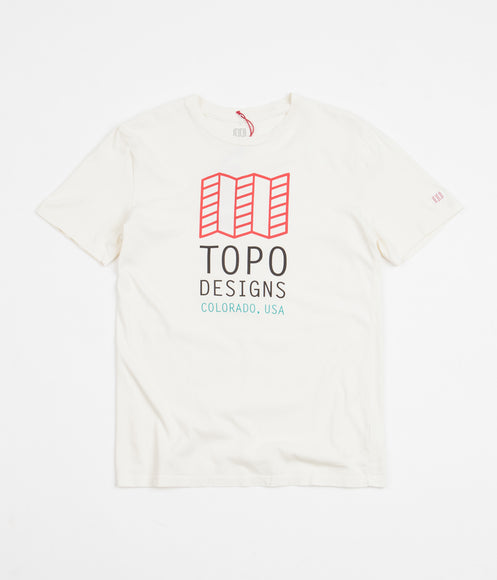 Topo Designs Original Logo T-Shirt - Natural