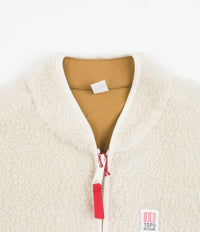 Topo Designs Womens Sherpa Jacket - Natural / Khaki thumbnail