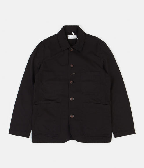 Universal Works Bakers Jacket - Black Twill | Always in Colour