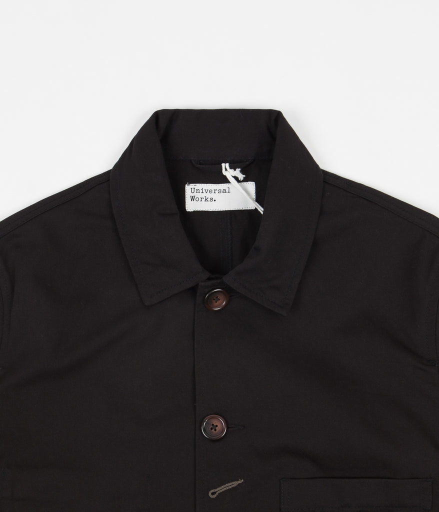Universal Works Bakers Jacket - Black Twill | Always in Colour