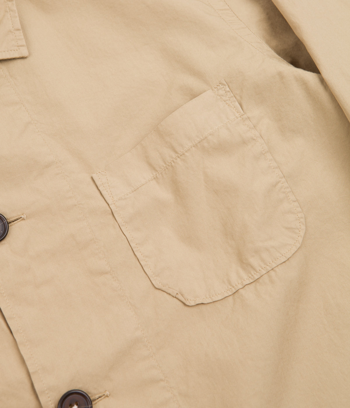 Universal Works Bakers Overshirt - Sand | Always in Colour