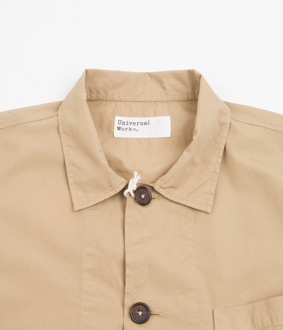 Universal Works Bakers Overshirt - Sand | Always in Colour