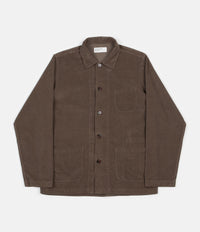 Universal Works Cord Bakers Overshirt - Olive thumbnail
