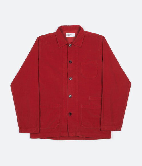 Universal Works Cord Bakers Overshirt - Red