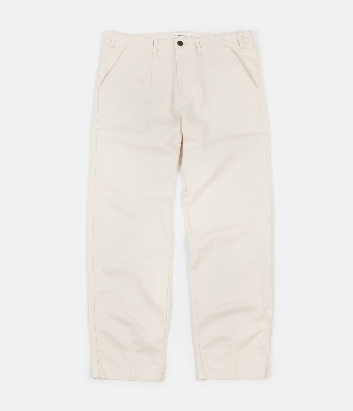 Universal Works Oxford Pant in Stone Paper Touch Cotton