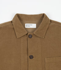 Universal Works Fine Cord Bakers Overshirt - Taupe thumbnail