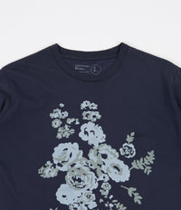 Universal Works Flower Print T-Shirt - Navy thumbnail
