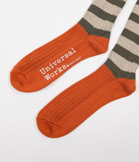 Universal Works Games Socks - Orange thumbnail