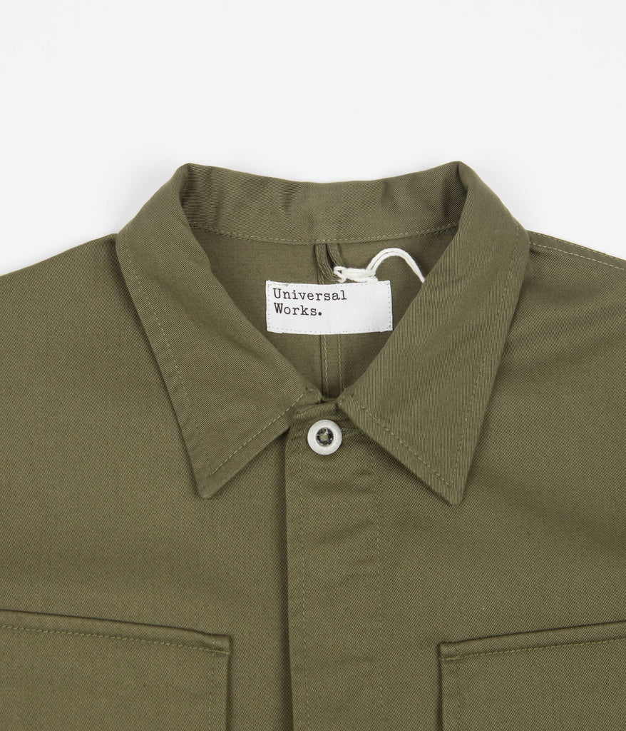 Universal Works Midweight Fatigue Jacket - Light Olive Twill | Always ...