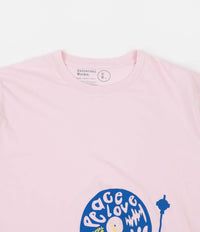 Universal Works Organic Peace, Love And Soul T-Shirt - Pink thumbnail