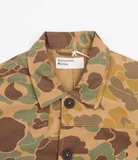 Universal Works Patched Mill Bakers Jacket - Sand / Khaki thumbnail