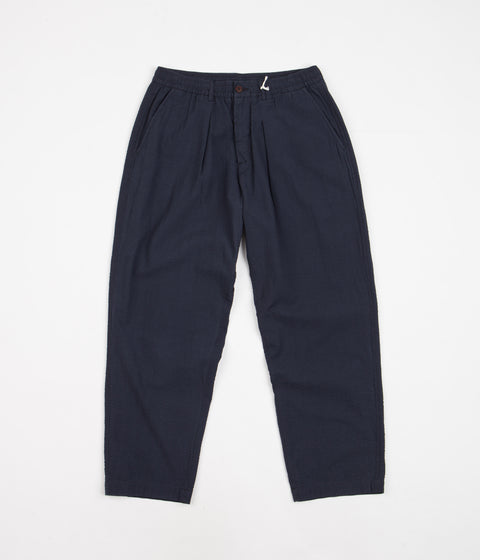 Universal Works Pleated Track Pants - Navy