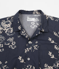 Universal Works Road Shirt - Flower Poplin Navy thumbnail