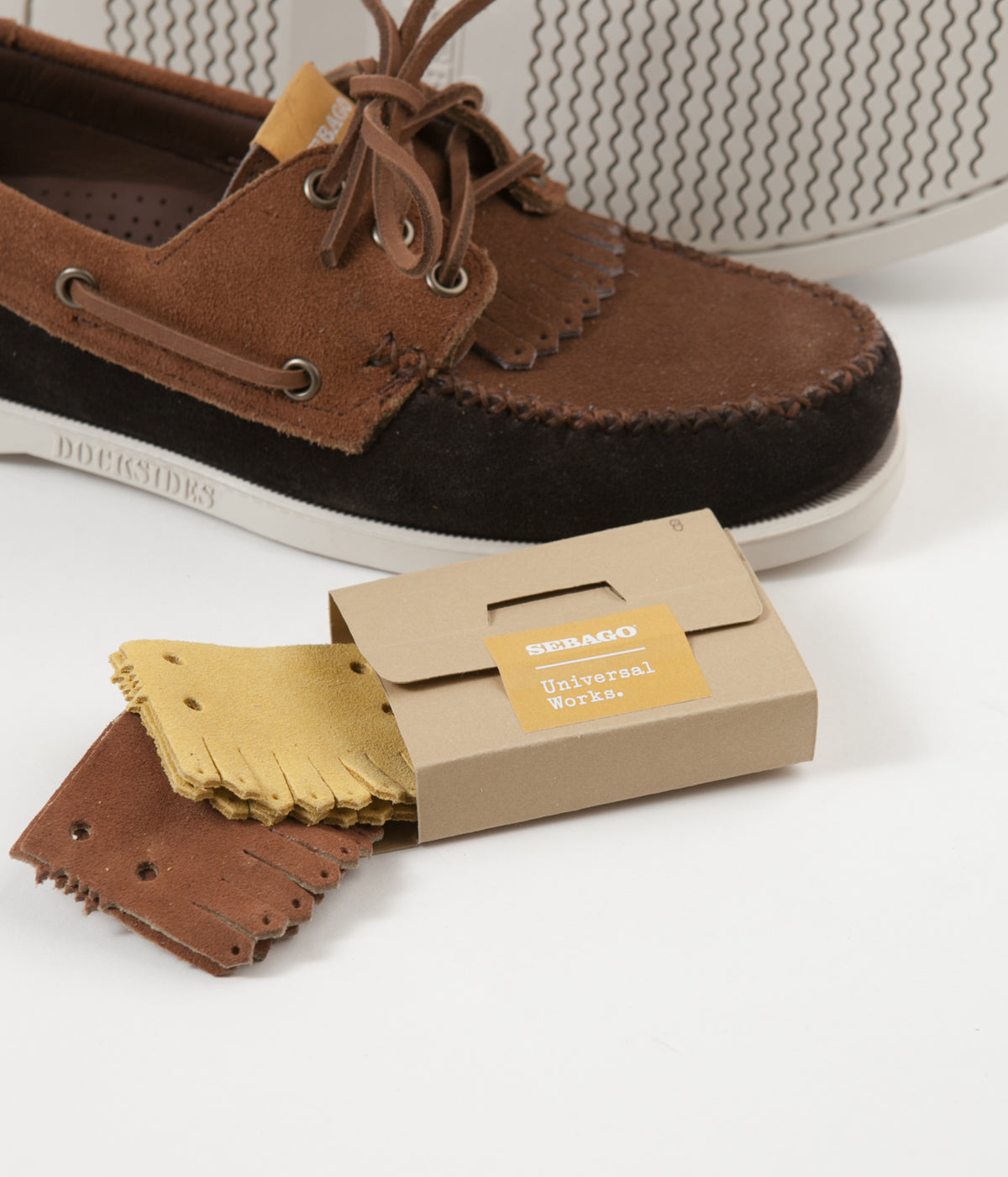Universal Works x Sebago Portland Suede Shoes Dark Brown