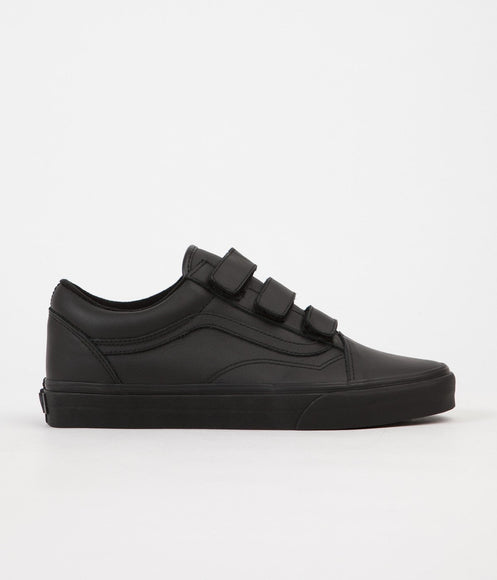 Vans Old Skool V Mono Leather Shoes - Black