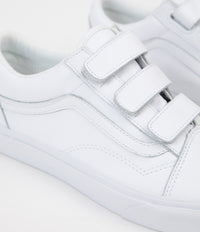 Vans Old Skool V Mono Leather Shoes - True White thumbnail