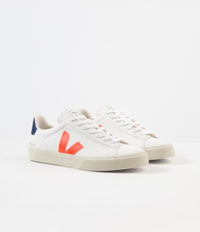 Veja Campo ChromeFree Shoes - Extra White / Orange Fluoro / Cobalt thumbnail