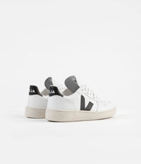 Veja V-10 Leather Shoes - Extra White / Black | Always in Colour