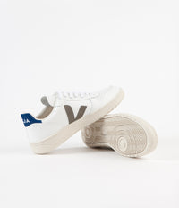 Veja V-10 Leather Shoes - Extra White / Khaki / Indigo thumbnail